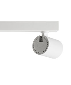 GloboStar® LEONARDO 60349 Μοντέρνο Φωτιστικό Οροφής Ράγα με Κινούμενα Σποτ LED Spot Downlight 30W 3600lm 60° AC 220-240V IP20 Μ52 x Π7 x Υ11.8cm - Λευκό - Φυσικό Λευκό 4500K - Bridgelux COB - 5 Years Warranty 18 60349 6