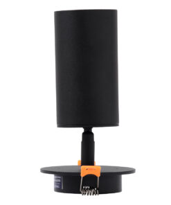 GLOBOSTAR® LEO 60350 Χωνευτό Κινούμενο Φωτιστικό Downlight Σποτ με Ντουί 1 x GU10 90° AC 220-240V IP20 - Μαύρο Ματ - Μ9 x Π9 x Υ17cm / Q7cm 13 60350 6