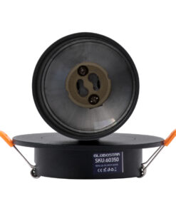 GLOBOSTAR® LEO 60350 Χωνευτό Κινούμενο Φωτιστικό Downlight Σποτ με Ντουί 1 x GU10 90° AC 220-240V IP20 - Μαύρο Ματ - Μ9 x Π9 x Υ17cm / Q7cm 14 60350 7