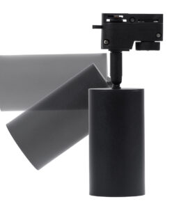 Alternative view of GloboStar® LEO 60353 Μοντέρνο Φωτιστικό Οροφής Σποτ Μονόφωτο 1 x GU10 IP20 Μαύρο Αλουμίνιο - Μ6 x Π6 x Υ19cm - 5 Χρόνια Εγγύηση