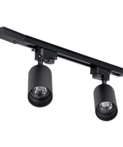 GloboStar® LEO 60354 Μοντέρνο Φωτιστικό Οροφής Ράγα Δίφωτο 2 x GU10 IP20 Μαύρο Αλουμίνιο - Μ50.5 x Π6 x Υ20cm - 5 Χρόνια Εγγύηση 10 60354 5