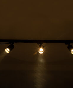 Alternative view of GloboStar® LEO 60355 Μοντέρνο Φωτιστικό Οροφής Ράγα Τρίφωτο 3 x GU10 IP20 Μαύρο Αλουμίνιο - Μ100 x Π6 x Υ20cm - 5 Χρόνια Εγγύηση