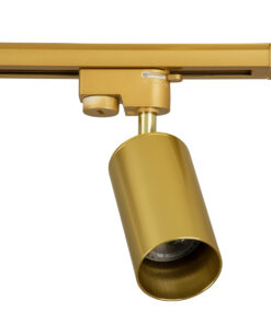 GloboStar® LEO 60359 Μοντέρνο Φωτιστικό Οροφής Ράγα Τρίφωτο 3 x GU10 IP20 Χρυσό Αλουμίνιο - Μ100 x Π6 x Υ20cm - 5 Χρόνια Εγγύηση 11 60359 6