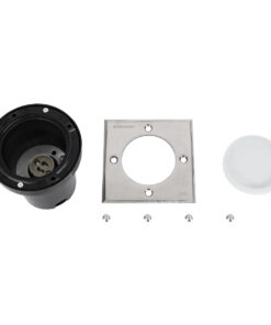 GloboStar® GIGO 60362 Χωνευτό Τετράγωνο Σποτ Δαπέδου για Λάμπα MR16 με Ντουί GU10 - Αδιάβροχο IP68 - IK09 - Ανοξείδωτο Ατσάλι / Stainless Steel 201 - Tempered Glass - Μ11 x Π11 x Υ11.5cm - Nickel Ματ - 5 Years Warranty 17 60362 8