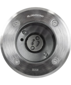 GloboStar® GIGO 60363 Χωνευτό Στρόγγυλο Σποτ Δαπέδου για Λάμπα MR16 με Ντουί GU10 - Αδιάβροχο IP68 - IK09 - Ανοξείδωτο Ατσάλι / Stainless Steel 316 - Tempered Glass - Φ11 x Υ11.5cm - Nickel Ματ - 5 Years Warranty 12 60363 3