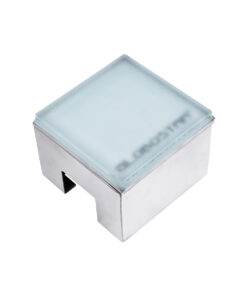 GloboStar® GloboStar® CYBOLITHOS 60366 Χωνευτό Φωτιστικό Σποτ Δαπέδου LED 2W 270lm 120° DC 24V Αδιάβροχο IP68 IK06 Μ10 x Π10 x Υ8cm 6000K Dimmable - Tempered Γαλακτερό Γυαλί & Ανοξείδωτο Ατσάλι - Bridgelux Chip - 3 Χρόνια Εγγύηση