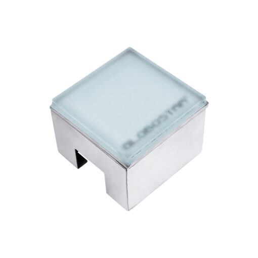 GloboStar® GloboStar® CYBOLITHOS 60366 Χωνευτό Φωτιστικό Σποτ Δαπέδου LED 2W 270lm 120° DC 24V Αδιάβροχο IP68 IK06 Μ10 x Π10 x Υ8cm 6000K Dimmable - Tempered Γαλακτερό Γυαλί & Ανοξείδωτο Ατσάλι - Bridgelux Chip - 3 Χρόνια Εγγύηση
