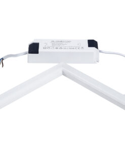 GloboStar® 60369 Χωνευτό LED Panel Linear Frameless Super Slim 60x60cm 48W 5520lm 120° CRI≥85Ra AC 220-240V IP44 Μ60 x Π60 x Υ1.5cm - Φυσικό Λευκό 4500K - TÜV Certified Driver - 5 Years Warranty 22 60369 9