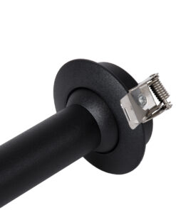 GloboStar® DALE 60373 Χωνευτό LED Κινούμενο Spot Downlight TrimLess Φ6.4cm 5W 500lm 36° AC 220-240V IP20 Φ6.4cm x Υ30cm - Στρόγγυλο - Μαύρο - Θερμό Λευκό 2700K - Bridgelux COB - TÜV Certified Driver - 5 Years Warranty 26 60373 11