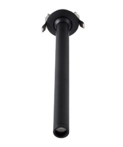 GloboStar® DALE 60373 Χωνευτό LED Κινούμενο Spot Downlight TrimLess Φ6.4cm 5W 500lm 36° AC 220-240V IP20 Φ6.4cm x Υ30cm - Στρόγγυλο - Μαύρο - Θερμό Λευκό 2700K - Bridgelux COB - TÜV Certified Driver - 5 Years Warranty 19 60373 4