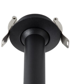 GloboStar® DALE 60373 Χωνευτό LED Κινούμενο Spot Downlight TrimLess Φ6.4cm 5W 500lm 36° AC 220-240V IP20 Φ6.4cm x Υ30cm - Στρόγγυλο - Μαύρο - Θερμό Λευκό 2700K - Bridgelux COB - TÜV Certified Driver - 5 Years Warranty 23 60373 8