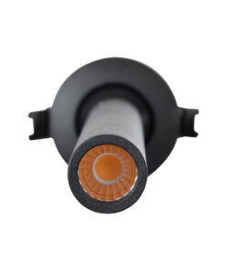 GloboStar® DALE 60373 Χωνευτό LED Κινούμενο Spot Downlight TrimLess Φ6.4cm 5W 500lm 36° AC 220-240V IP20 Φ6.4cm x Υ30cm - Στρόγγυλο - Μαύρο - Θερμό Λευκό 2700K - Bridgelux COB - TÜV Certified Driver - 5 Years Warranty 24 60373 9