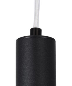 GLOBOSTAR® CANAL 60377 Μοντέρνο Κρεμαστό Φωτιστικό Οροφής LED 7W 700lm 36° AC 220-240V IP20 Θερμό Λευκό 2700K - Bridgelux COB - Μαύρο - Μ4 x Π4 x Υ80cm - 5 Χρόνια Εγγύηση 18 60377 6