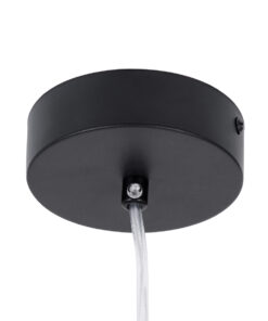 GLOBOSTAR® CANAL 60377 Μοντέρνο Κρεμαστό Φωτιστικό Οροφής LED 7W 700lm 36° AC 220-240V IP20 Θερμό Λευκό 2700K - Bridgelux COB - Μαύρο - Μ4 x Π4 x Υ80cm - 5 Χρόνια Εγγύηση 19 60377 7