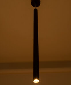 GLOBOSTAR® CANAL 60377 Μοντέρνο Κρεμαστό Φωτιστικό Οροφής LED 7W 700lm 36° AC 220-240V IP20 Θερμό Λευκό 2700K - Bridgelux COB - Μαύρο - Μ4 x Π4 x Υ80cm - 5 Χρόνια Εγγύηση 21 60377 9