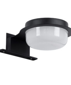 Alternative view of GloboStar® KIARA 60400 Μοντέρνο Φωτιστικό Τοίχου - Απλίκα Καθρέπτη Μπάνιου με 3 Τρόπους Τοποθέτησης LED 5W 560lm 120° AC 220-240V IP44 Μ10 x Π13 x Υ3cm - Φυσικό Λευκό 4500K - Μαύρο - 3 Χρόνια Εγγύηση