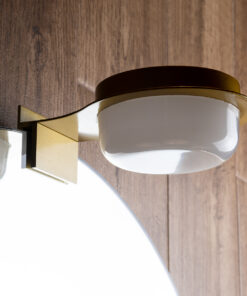 GloboStar® KIARA 60401 Μοντέρνο Φωτιστικό Τοίχου - Απλίκα Καθρέπτη Μπάνιου με 3 Τρόπους Τοποθέτησης LED 5W 560lm 120° AC 220-240V IP44 Μ10 x Π13 x Υ3cm - Φυσικό Λευκό 4500K - Χρυσό - 3 Χρόνια Εγγύηση 21 60401 10