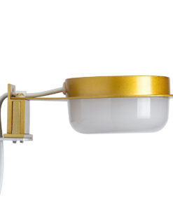 GloboStar® KIARA 60401 Μοντέρνο Φωτιστικό Τοίχου - Απλίκα Καθρέπτη Μπάνιου με 3 Τρόπους Τοποθέτησης LED 5W 560lm 120° AC 220-240V IP44 Μ10 x Π13 x Υ3cm - Φυσικό Λευκό 4500K - Χρυσό - 3 Χρόνια Εγγύηση 18 60401 7