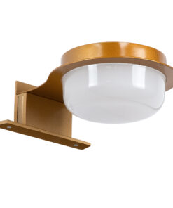 Alternative view of GloboStar® KIARA 60403 Μοντέρνο Φωτιστικό Τοίχου - Απλίκα Καθρέπτη Μπάνιου με 3 Τρόπους Τοποθέτησης LED 5W 560lm 120° AC 220-240V IP44 Μ10 x Π13 x Υ3cm - Φυσικό Λευκό 4500K - Χάλκινο - 3 Χρόνια Εγγύηση