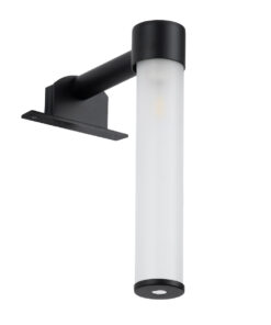 Alternative view of GloboStar® ELSA 60404 Μοντέρνο Φωτιστικό Τοίχου - Απλίκα Καθρέπτη Μπάνιου - Πίνακα 1 x G9 360° AC 220-240V IP44 Μ3.5 x Π13.5 x Υ20cm - Μαύρο - 5 Χρόνια Εγγύηση