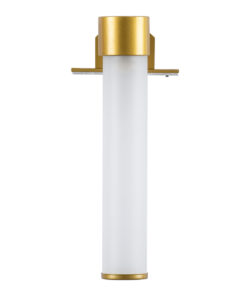 GloboStar® ELSA 60405 Μοντέρνο Φωτιστικό Τοίχου - Απλίκα Καθρέπτη Μπάνιου - Πίνακα 1 x G9 360° AC 220-240V IP44 Μ3.5 x Π13.5 x Υ20cm - Χρυσό - 5 Χρόνια Εγγύηση 16 60405 5