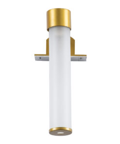 GloboStar® ELSA 60405 Μοντέρνο Φωτιστικό Τοίχου - Απλίκα Καθρέπτη Μπάνιου - Πίνακα 1 x G9 360° AC 220-240V IP44 Μ3.5 x Π13.5 x Υ20cm - Χρυσό - 5 Χρόνια Εγγύηση 17 60405 6