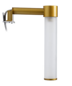 GloboStar® ELSA 60405 Μοντέρνο Φωτιστικό Τοίχου - Απλίκα Καθρέπτη Μπάνιου - Πίνακα 1 x G9 360° AC 220-240V IP44 Μ3.5 x Π13.5 x Υ20cm - Χρυσό - 5 Χρόνια Εγγύηση 18 60405 7