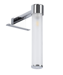 Alternative view of GloboStar® ELSA 60406 Μοντέρνο Φωτιστικό Τοίχου - Απλίκα Καθρέπτη Μπάνιου - Πίνακα 1 x G9 360° AC 220-240V IP44 Μ3.5 x Π13.5 x Υ20cm - Χρώμιο Νίκελ - 5 Χρόνια Εγγύηση