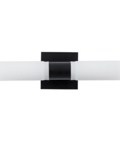 GloboStar® ANAIS 60408 Μοντέρνο Φωτιστικό Τοίχου - Απλίκα Καθρέπτη Μπάνιου - Πίνακα 2 x G9 270° AC 220-240V IP44 Μ34 x Π12 x Υ11cm - Μαύρο - 5 Χρόνια Εγγύηση 12 60408 4