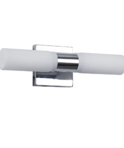 Alternative view of GloboStar® ANAIS 60410 Μοντέρνο Φωτιστικό Τοίχου - Απλίκα Καθρέπτη Μπάνιου - Πίνακα 2 x G9 270° AC 220-240V IP44 Μ34 x Π12 x Υ11cm - Χρώμιο Νίκελ - 5 Χρόνια Εγγύηση