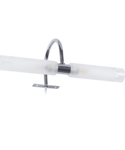 Alternative view of GloboStar® FLORA 60414 Μοντέρνο Φωτιστικό Τοίχου - Απλίκα Καθρέπτη Μπάνιου - Πίνακα 2 x G9 270° AC 220-240V IP44 Μ31 x Π13 x Υ12cm - Χρώμιο Νίκελ - 5 Χρόνια Εγγύηση