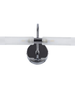 GloboStar® PAOLA 60418 Μοντέρνο Φωτιστικό Τοίχου - Απλίκα Καθρέπτη Μπάνιου - Πίνακα 2 x G9 270° AC 220-240V IP44 Μ31 x Π16 x Υ15cm - Χρώμιο Νίκελ - 5 Χρόνια Εγγύηση 11 60418 3