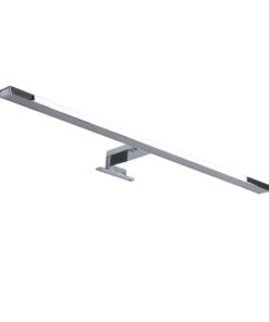 Alternative view of GloboStar® NINA 60422 Μοντέρνο Φωτιστικό Τοίχου - Απλίκα Καθρέπτη Μπάνιου - Πίνακα LED 12W 1400lm 120° AC 220-240V IP44 Μ60 x Π10.5 x Υ4cm - Φυσικό Λευκό 4500K - Χρώμιο Νίκελ- 3 Χρόνια Εγγύηση