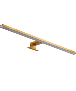 Alternative view of GLOBOSTAR® NINA 60423 Μοντέρνο Φωτιστικό Τοίχου - Απλίκα Καθρέπτη Μπάνιου LED 12W 1400lm 120° AC 220-240V IP20 Φυσικό Λευκό 4500K - Bridgelux SMD Chip - Χρυσό Βούρτσας - Μ60 x Π10.5 x Υ4cm - 3 Χρόνια Εγγύηση