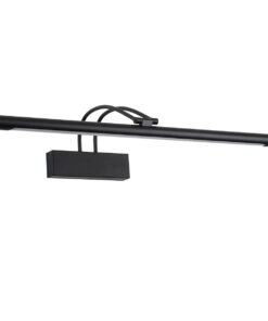 Alternative view of GLOBOSTAR® LAURA 60424 Μοντέρνο Φωτιστικό Τοίχου - Απλίκα Καθρέπτη Μπάνιου LED 12W 1400lm 120° AC 220-240V IP20 Φυσικό Λευκό 4500K - Bridgelux SMD Chip - Μαύρο Ματ - Μ60 x Π27 x Υ13cm - 3 Χρόνια Εγγύηση