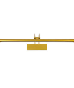 GloboStar® LAURA 60425 Μοντέρνο Φωτιστικό Τοίχου - Απλίκα Καθρέπτη Μπάνιου - Πίνακα LED 12W 1400lm 120° AC 220-240V IP44 Μ60 x Π27 x Υ13cm - Φυσικό Λευκό 4500K - Χρυσό - 3 Χρόνια Εγγύηση 14 60425 4