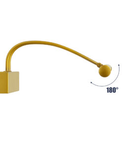 GloboStar® LAURA 60425 Μοντέρνο Φωτιστικό Τοίχου - Απλίκα Καθρέπτη Μπάνιου - Πίνακα LED 12W 1400lm 120° AC 220-240V IP44 Μ60 x Π27 x Υ13cm - Φυσικό Λευκό 4500K - Χρυσό - 3 Χρόνια Εγγύηση 16 60425 6