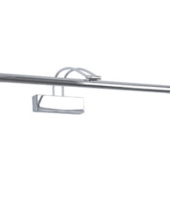 Alternative view of GloboStar® LAURA 60426 Μοντέρνο Φωτιστικό Τοίχου - Απλίκα Καθρέπτη Μπάνιου - Πίνακα LED 12W 1400lm 120° AC 220-240V IP44 Μ60 x Π27 x Υ13cm - Φυσικό Λευκό 4500K - Χρώμιο Νίκελ - 3 Χρόνια Εγγύηση