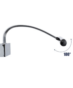 GloboStar® LAURA 60426 Μοντέρνο Φωτιστικό Τοίχου - Απλίκα Καθρέπτη Μπάνιου - Πίνακα LED 12W 1400lm 120° AC 220-240V IP44 Μ60 x Π27 x Υ13cm - Φυσικό Λευκό 4500K - Χρώμιο Νίκελ - 3 Χρόνια Εγγύηση 17 60426 6