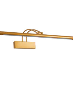 Alternative view of GloboStar® LAURA 60427 Μοντέρνο Φωτιστικό Τοίχου - Απλίκα Καθρέπτη Μπάνιου - Πίνακα LED 12W 1400lm 120° AC 220-240V IP44 Μ60 x Π27 x Υ13cm - Φυσικό Λευκό 4500K - Χάλκινο - 3 Χρόνια Εγγύηση