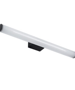 Alternative view of GloboStar® MABEL 60428 Μοντέρνο Φωτιστικό Τοίχου - Απλίκα Καθρέπτη Μπάνιου - Πίνακα LED 12W 1400lm 270° AC 220-240V IP44 Μ60 x Π10 x Υ5cm - Φυσικό Λευκό 4500K - Μαύρο - 3 Χρόνια Εγγύηση