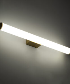 GloboStar® MABEL 60429 Μοντέρνο Φωτιστικό Τοίχου - Απλίκα Καθρέπτη Μπάνιου - Πίνακα LED 12W 1400lm 270° AC 220-240V IP44 Μ60 x Π10 x Υ5cm - Φυσικό Λευκό 4500K - Χρυσό - 3 Χρόνια Εγγύηση 17 60429 8