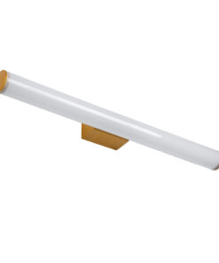 Alternative view of GloboStar® MABEL 60431 Μοντέρνο Φωτιστικό Τοίχου - Απλίκα Καθρέπτη Μπάνιου - Πίνακα LED 12W 1400lm 270° AC 220-240V IP44 Μ60 x Π10 x Υ5cm - Φυσικό Λευκό 4500K - Χάλκινο - 3 Χρόνια Εγγύηση