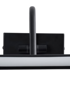 GLOBOSTAR® MIRA 60432 Μοντέρνο Φωτιστικό Τοίχου - Απλίκα Καθρέπτη Μπάνιου LED 12W 1400lm 120° AC 220-240V IP20 Φυσικό Λευκό 4500K - Bridgelux SMD Chip - Μαύρο Ματ - Μ60 x Π20 x Υ13cm - 3 Χρόνια Εγγύηση 17 60432 6