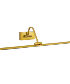 Alternative view of GloboStar® MIRA 60433 Μοντέρνο Φωτιστικό Τοίχου - Απλίκα Καθρέπτη Μπάνιου - Πίνακα LED 12W 1400lm 120° AC 220-240V IP44 Μ60 x Π20 x Υ13cm - Φυσικό Λευκό 4500K - Χρυσό - 3 Χρόνια Εγγύηση