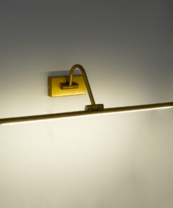 GloboStar® MIRA 60433 Μοντέρνο Φωτιστικό Τοίχου - Απλίκα Καθρέπτη Μπάνιου - Πίνακα LED 12W 1400lm 120° AC 220-240V IP44 Μ60 x Π20 x Υ13cm - Φυσικό Λευκό 4500K - Χρυσό - 3 Χρόνια Εγγύηση 19 60433 8