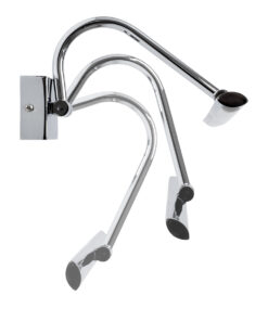 GLOBOSTAR® MIRA 60434 Μοντέρνο Φωτιστικό Τοίχου - Απλίκα Καθρέπτη Μπάνιου LED 12W 1400lm 120° AC 220-240V IP20 Φυσικό Λευκό 4500K - Bridgelux SMD Chip - Νίκελ Χρώμιο - Μ60 x Π20 x Υ13cm - 3 Χρόνια Εγγύηση 15 60434 4