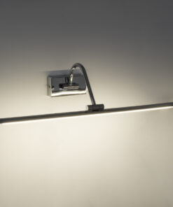 GLOBOSTAR® MIRA 60434 Μοντέρνο Φωτιστικό Τοίχου - Απλίκα Καθρέπτη Μπάνιου LED 12W 1400lm 120° AC 220-240V IP20 Φυσικό Λευκό 4500K - Bridgelux SMD Chip - Νίκελ Χρώμιο - Μ60 x Π20 x Υ13cm - 3 Χρόνια Εγγύηση 19 60434 8