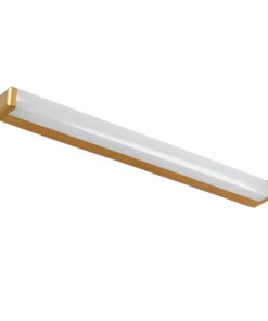 Alternative view of GloboStar® RENATA 60443 Μοντέρνο Φωτιστικό Τοίχου - Απλίκα Καθρέπτη Μπάνιου - Πίνακα LED 12W 1400lm 210° AC 220-240V IP44 Μ60 x Π4 x Υ5.5cm - Φυσικό Λευκό 4500K - Χάλκινο - 3 Χρόνια Εγγύηση