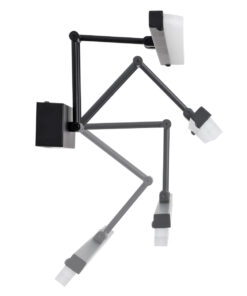 GloboStar® MARA 60446 Μοντέρνο Φωτιστικό Τοίχου - Απλίκα Καθρέπτη Μπάνιου - Πίνακα LED 12W 1400lm 120° AC 220-240V IP44 Μ60 x Π15 x Υ13cm - Φυσικό Λευκό 4500K - Μαύρο - 3 Χρόνια Εγγύηση 17 60446 5